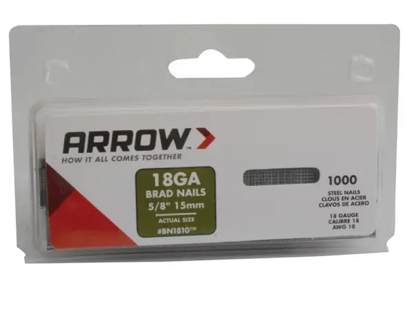 Arrow - BN1810 Stifte 15mm (Packung 1000)