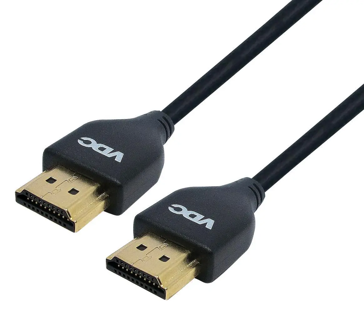 VDC High-Speed 4K UHD HDMI Cable, Thin, 1.25m