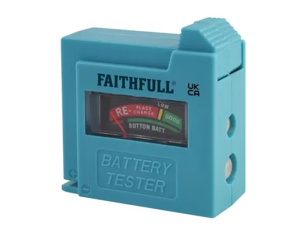 Testeur de piles Faithfull pour piles AA, AAA, C, D et 9V