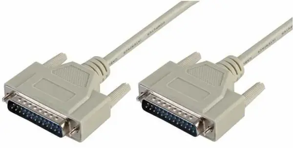 PRO SIGNAL - Câble série DB25 Mâle-Mâle, 1,5m Gris