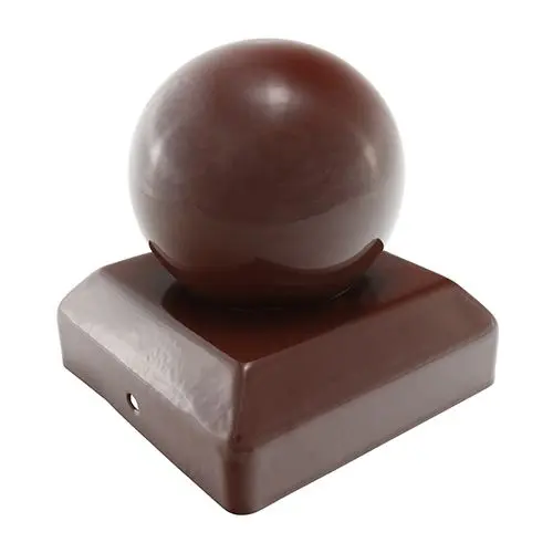 Timco 球形欄杆柱帽 氧化紅色 (尺寸100毫米 - 每個)