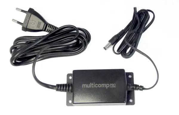 Multicomp Pro Euro Plug AC/DC Power Supply 12V 1A 12W 2.1mm