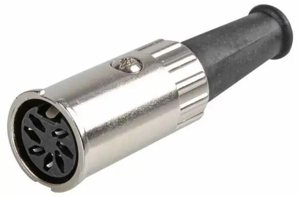 Prehkeytec Conector DIN 7 Pines, Montaje en Cable, Estañado