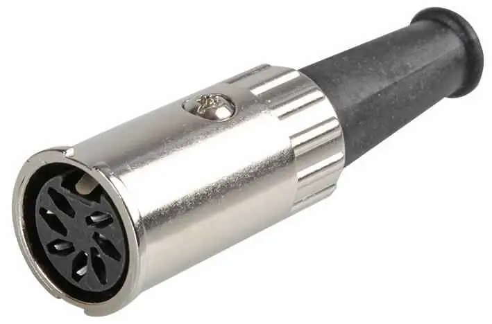 Prehkeytec Presa DIN 7 Pin a Montaggio su Cavo, Stagnata