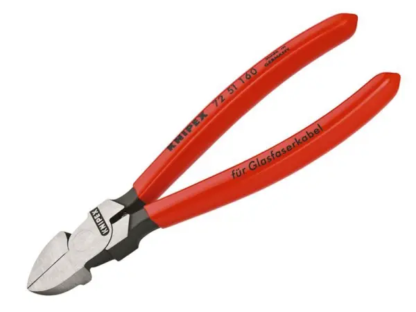 Knipex 72 51 160, חותך אלכסוני לסיבים אופטיים, 160 מ״מ