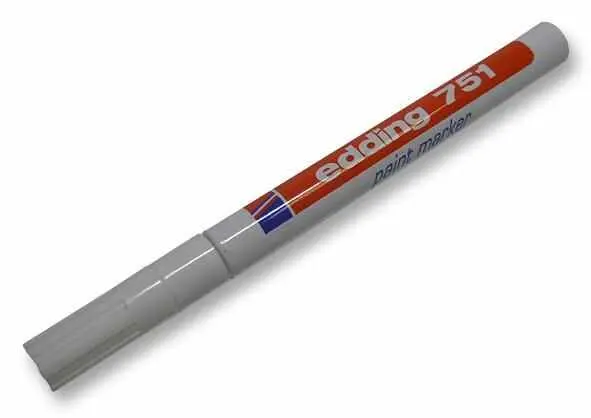 EDDING Fine Bullet Tip Paint Marker - White, 1-2mm Stroke
