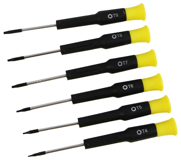 Rolson Torx Precision Screwdriver Set, 6 Piece