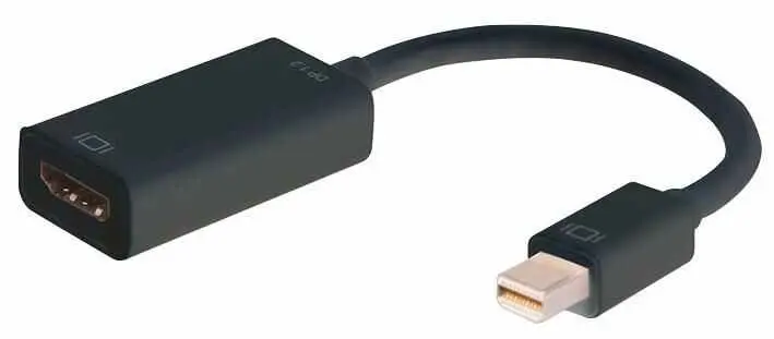 PRO SIGNAL - Penyesuai Mini DisplayPort 1.2 ke HDMI - Hitam