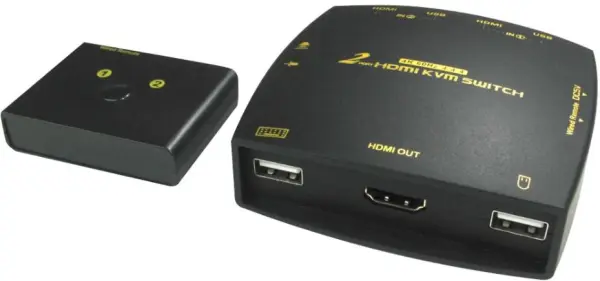 NEWLINK Conmutador KVM 2 Puertos USB y HDMI 4K 2.0