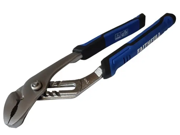 Faithfull Soft Grip Water Pump Pliers, 250mm