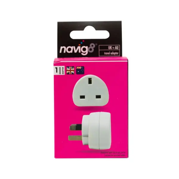 Navig8 UK to AUZ Travel Adaptor, 48 g