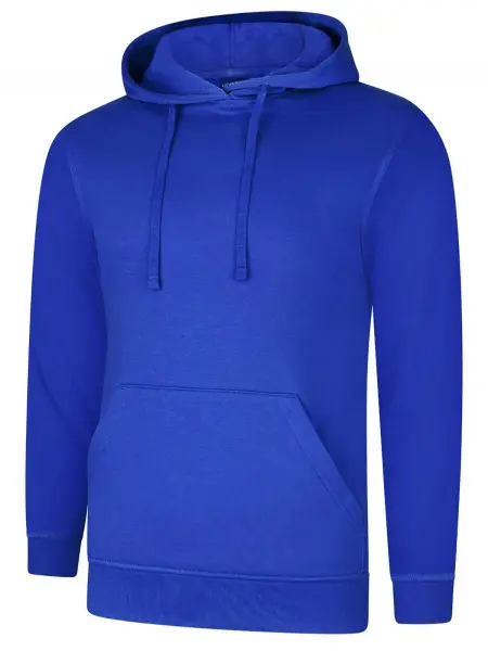 Uneek Unisex Deluxe Hooded Sweatshirt - 60% Cotton, 40% Poly - Royal 3XL