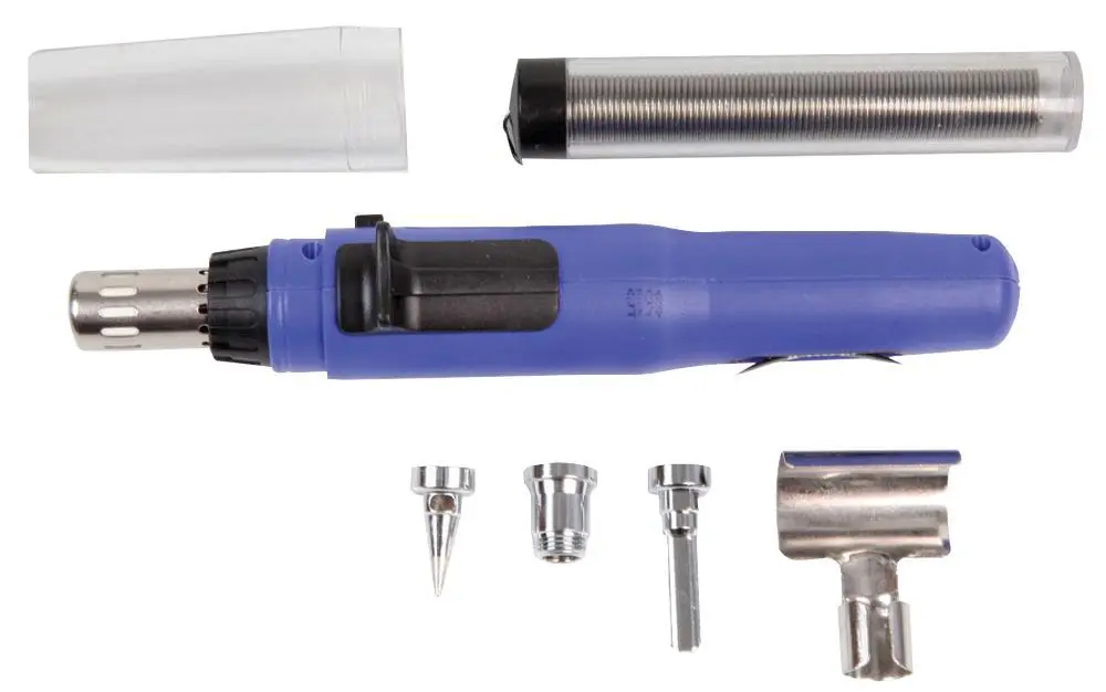 DURATOOL Gas Soldering Iron Kit with 4 Bits & Solder