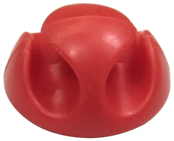 Raraion Double Channel Adhesive Cable Tidy - Red