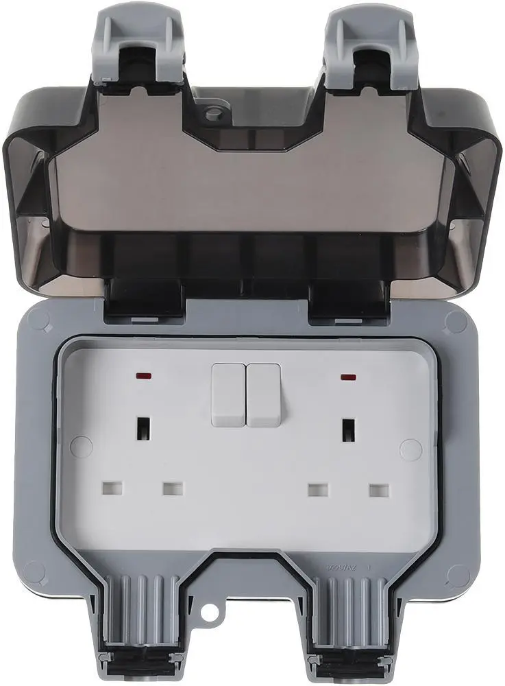 BG 13A 2 Way Outdoor Socket, Polycarbonate, IP66