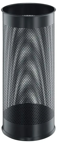 Durable Metal Umbrella Stand, Black - 28.5L