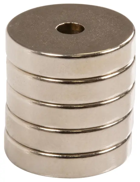 ECLIPSE MAGNETICS Neodymium Ring Countersunk Magnets - M3