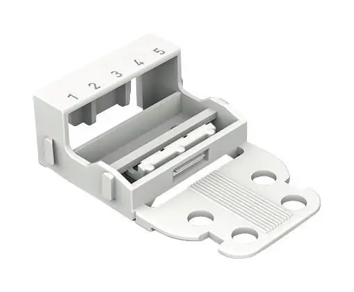 WAGO 221-505 5-Way 4mm White Mounting Carrier