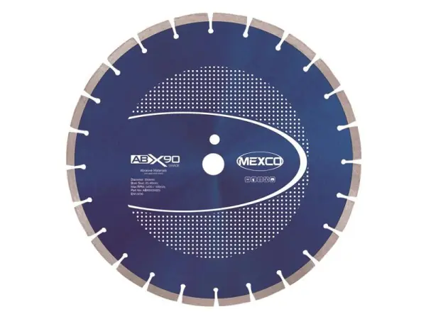 MEXCO X90 Diamond Blade for Abrasive Materials, 350mm x 25mm