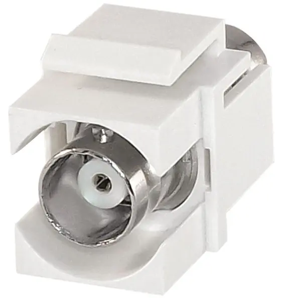 TUK BNC 50옴 키스톤 커플러, 화이트