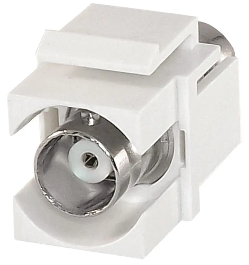 TUK Acoplador Keystone BNC 50 Ohm, Branco