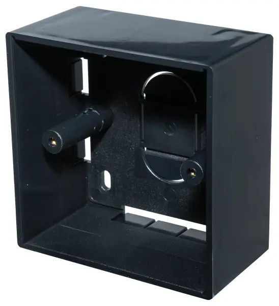 TUK 1 Gang Surface Mount Back Box - Black 45mm