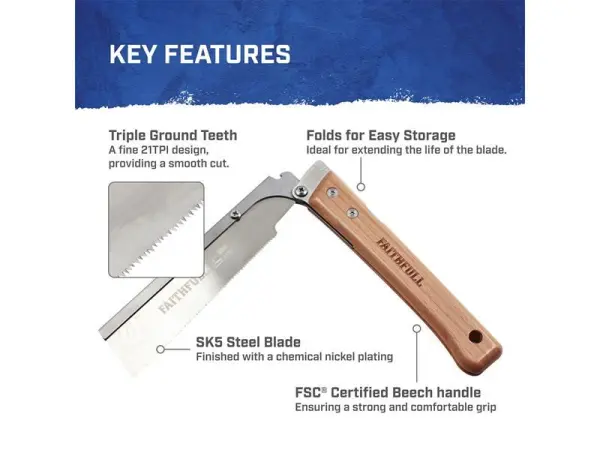Faithfull FSC Folding Pull Saw - 150mm