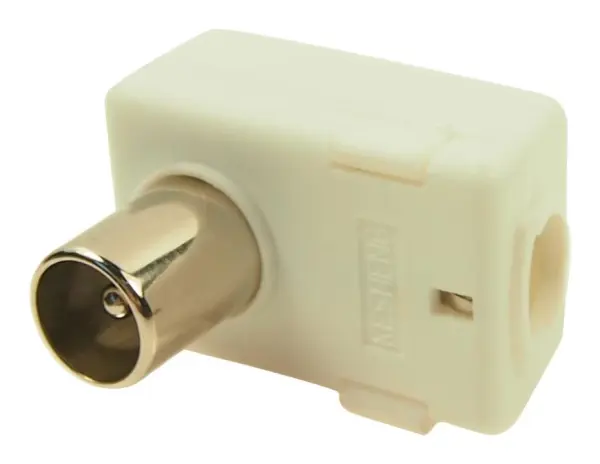 CLIFF IEC PAL Coaxial Plug, Right Angled, Solder Termination