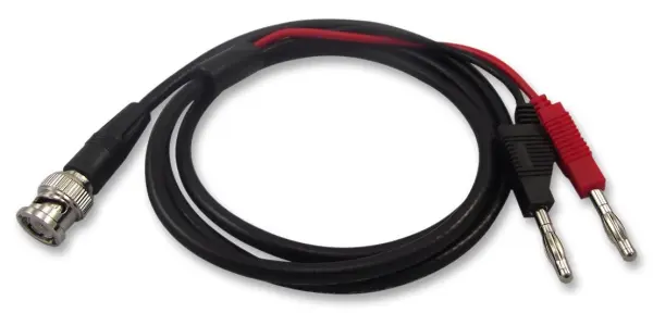 MH Connectors Test Lead, BNC to 4mm Banana Plug, 1m, Black/Red