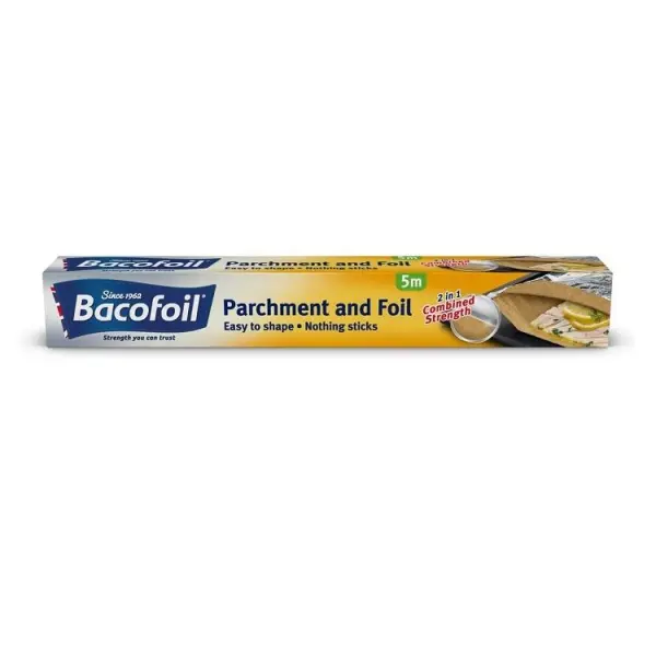 Bacofoil 2in1 Parchment and Foil Roll, 5m x 30cm