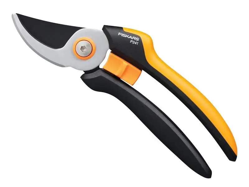 Fiskars P921 Tijera de Podar de Bypass con Tecnología PowerGear
