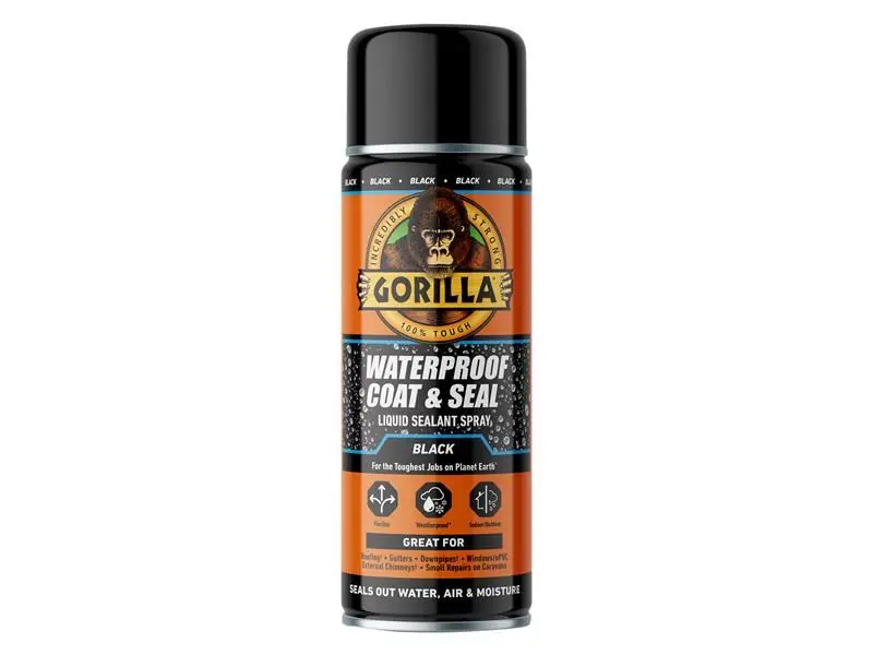 Gorilla Glue Voděodolný nástřik a těsnicí sprej, černý, 450ml