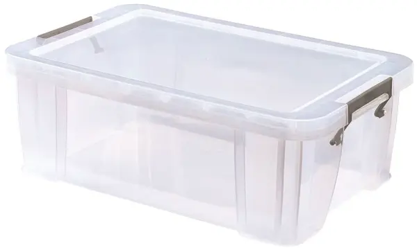 Whitefurze Allstore 15L Clear Storage Box 170x300x470mm