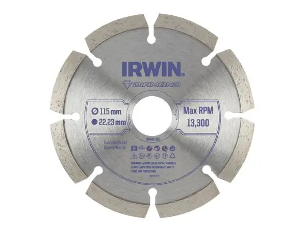 IRWIN Segmented Diamond Blade 115mm x 22.23mm