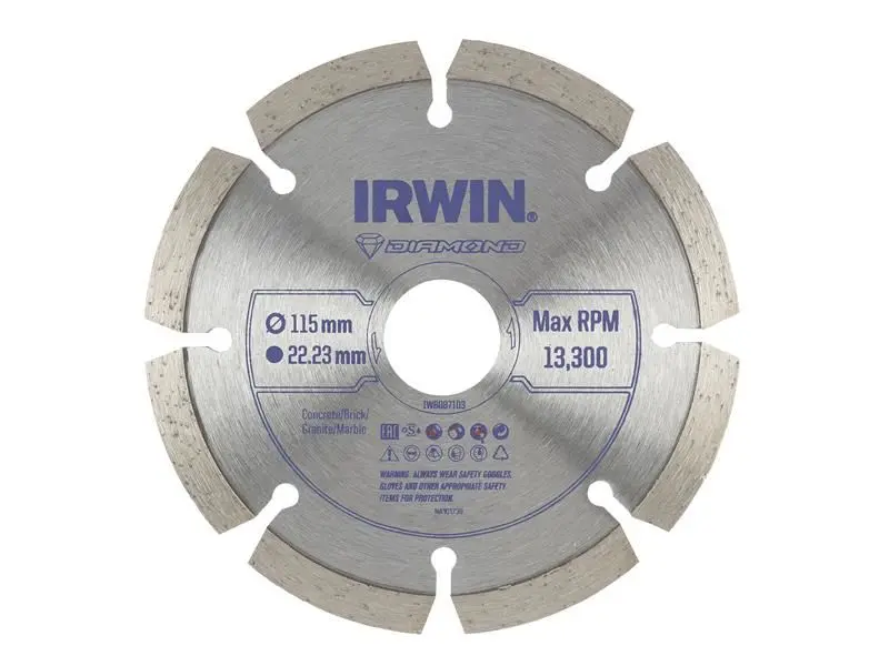 IRWIN Segmented Diamond Blade 115mm x 22.23mm
