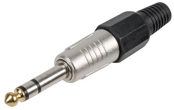 PRO SIGNAL 6.35mm Stereo Jack Plug, Nickel Plated