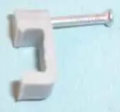 PRO POWER Grey Cable Clips for 2.5mm Twin & Earth Cable, 100 Pack