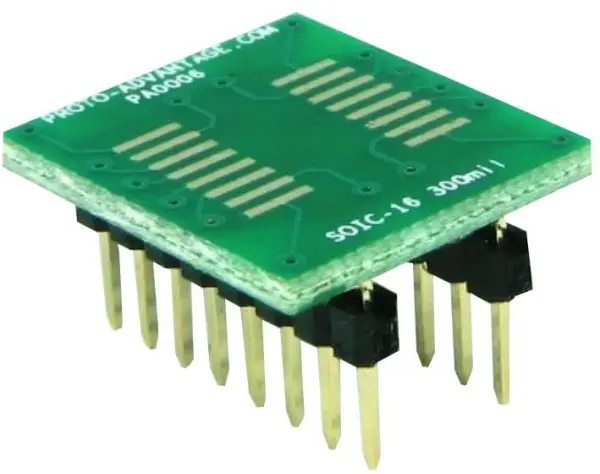 PROTO ADVANTAGE Adaptador SOIC16 para DIP16, 300mm