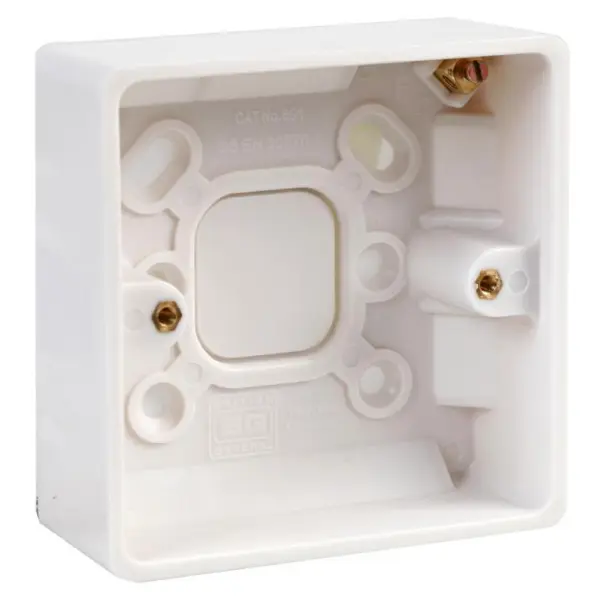 Boîtier de surface 1 point BG, profondeur 32mm, blanc