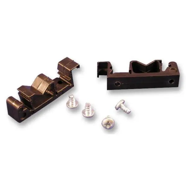 Hammonds Matte Black DIN Clips 35mm Rails 70lbs/Pair Pack of 2