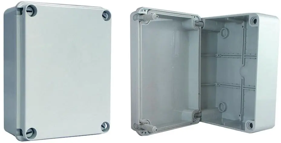 EUROPA Boîtier isolé ABS IP67, 200x155x80mm, Gris