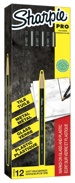 SHARPIE Peel-Off China Marker for Tile and Metal - Black