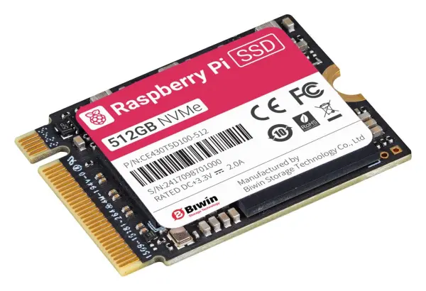 Raspberry Pi M.2 NVMe SSD 512GB for Pi 5