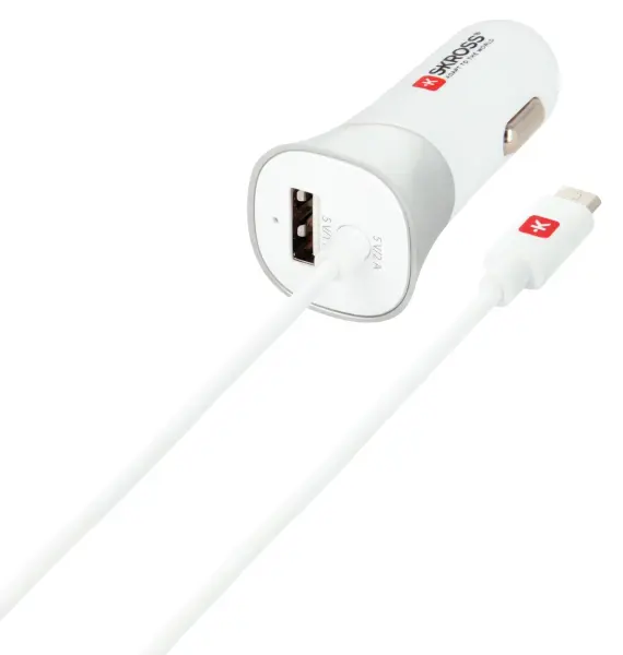 SKROSS USB Car Charger 2 Ports 5V 1A/2A