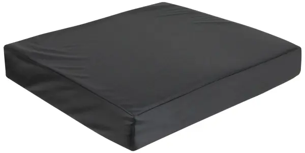 Aidapt Black Vinyl Wheelchair Cushion with Memory Foam