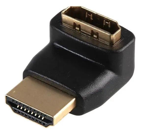 PRO SIGNAL Adaptér HDMI Plug na Socket, 90°/270°, pozlacený