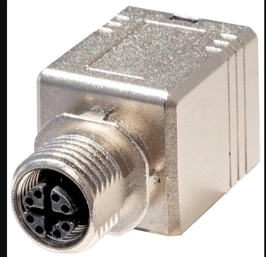 TUK Adaptador de M12 a RJ45 Cat6a STP, 90°