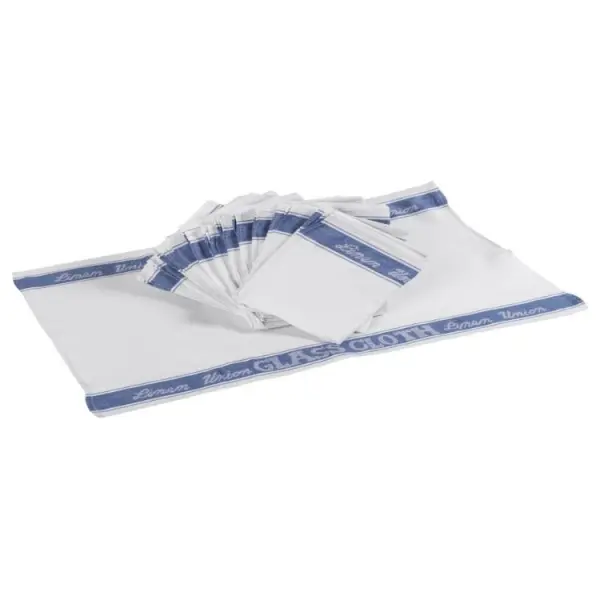 Linen Union Glass Cloth Blue Tea Towel