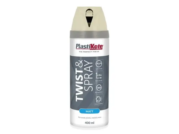 PlastiKote Twist & Spray Matt Farbe 400ml Georgian Stone