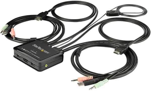 STARTECH 2-Port USB & HDMI 4K KVM Switch με Τηλεχειριστήριο